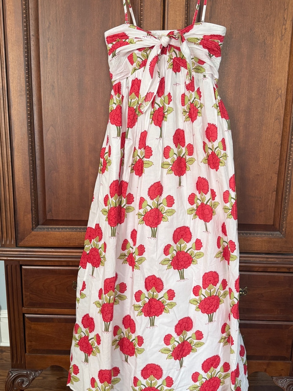 Faherty Voile Alexi Maxi dress in Bloom Poem